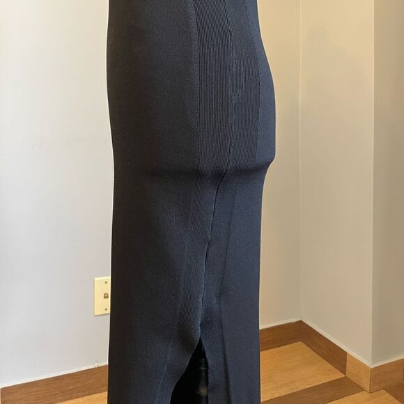 Nicholas Compact Column Slit Knit Sleeveless Dress - Picture 7 of 7